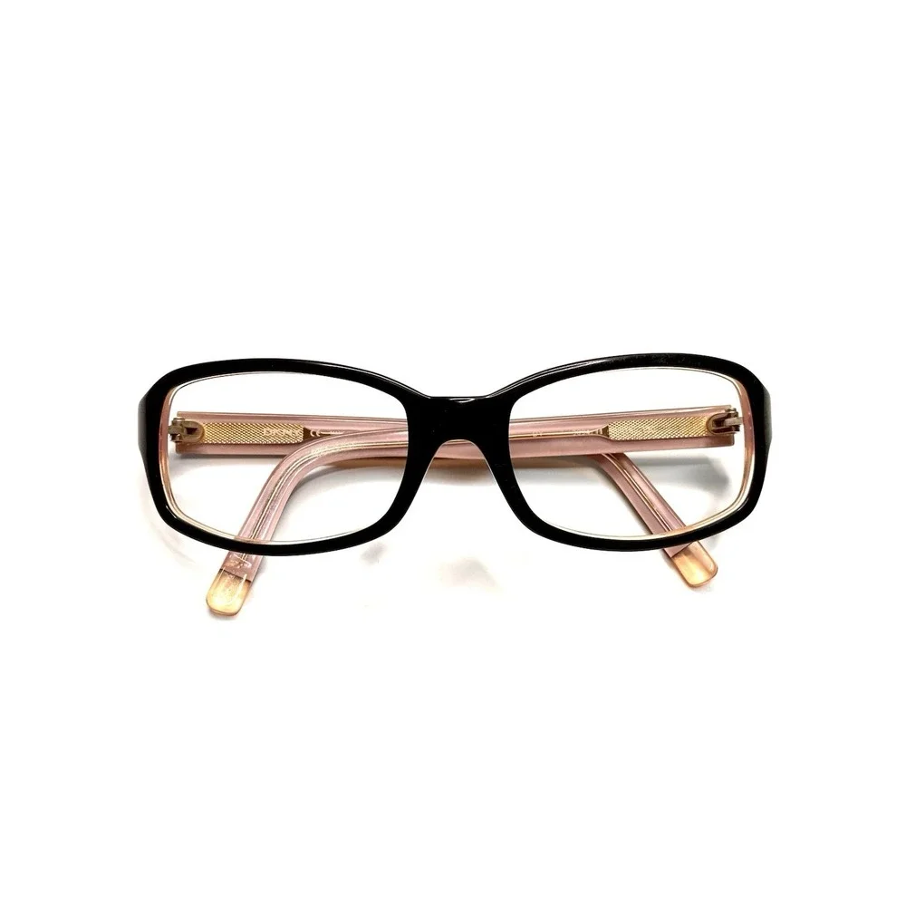 DKNY Black Pink Clear Rectangular Wrap Glasses DY4007 3094/11 53 18 130